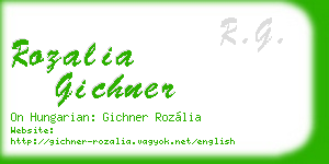 rozalia gichner business card